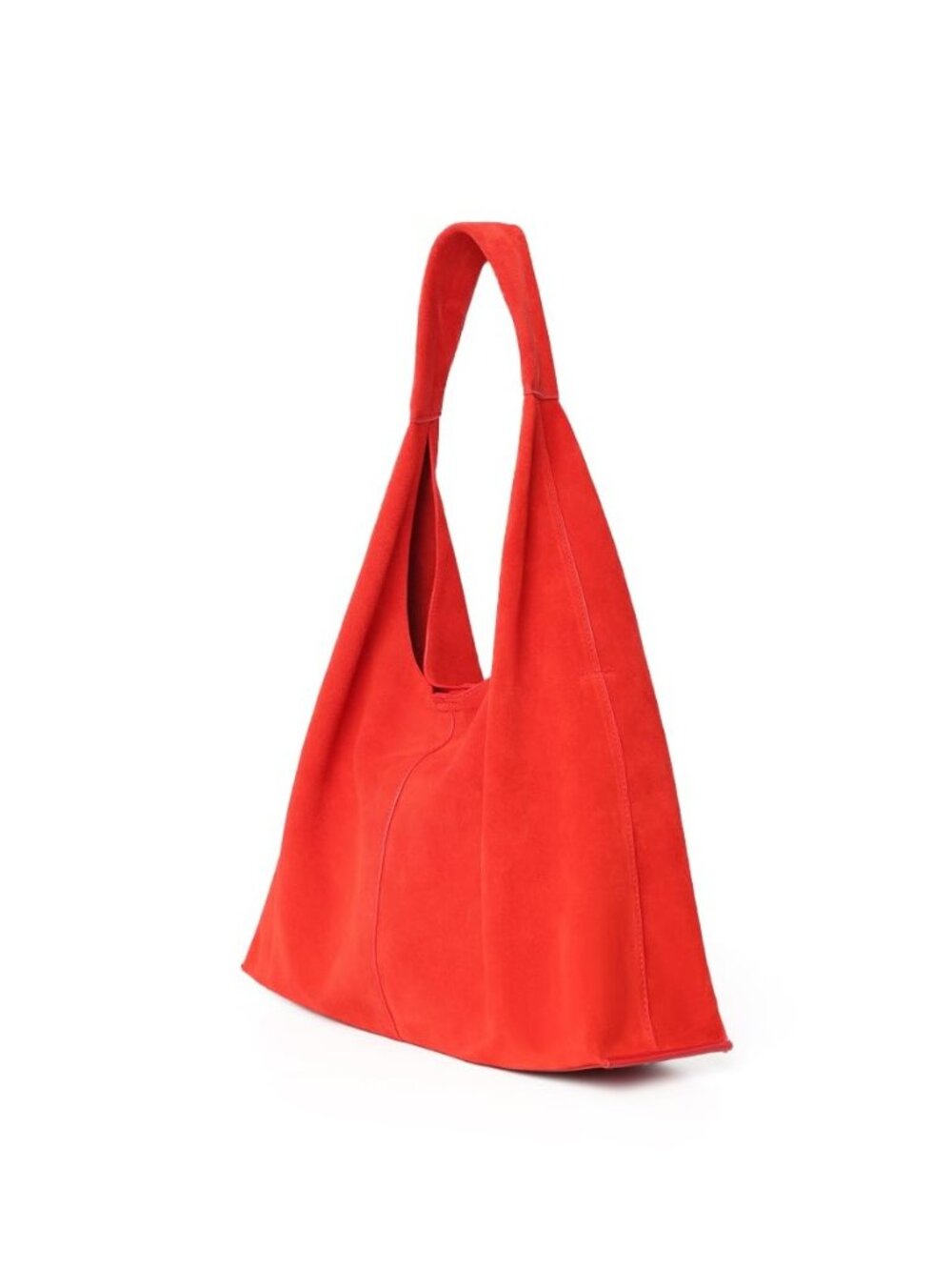 Genuine Suede Leather Hobo Bag for Women, Slouchy Oversized Crescent Shoulder